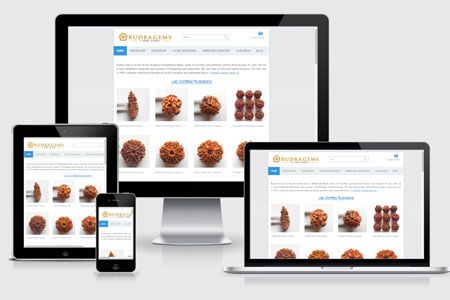 eCommerce Website Development for Rudraksha Gems of Haridwar